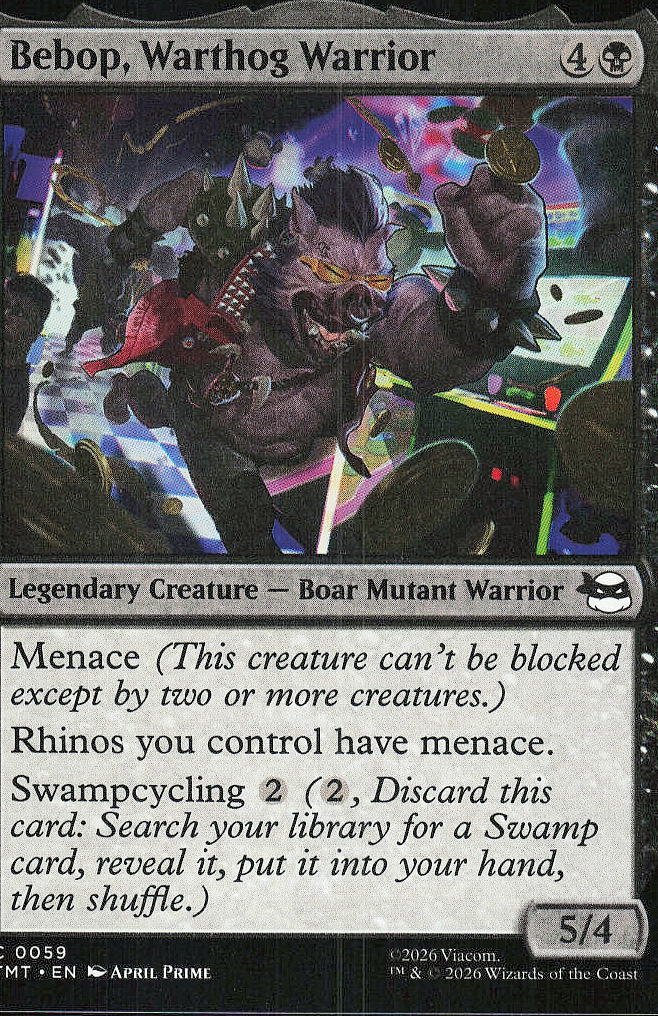 Bebop, Warthog Warrior image 1